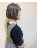 ハイ&ローライトの立体感ボブ