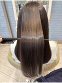 ★縮毛矯正ロング♪コスメストレート髪質改善ココアベージュ