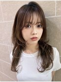 ロングレイヤー/ハッシュカット/横浜駅/韓国風
