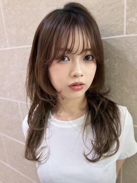 サンド ミュウ 横浜店(sand mieu) ロングレイヤー/ハッシュカット/横浜駅/韓国風