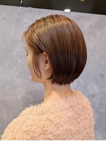 ザ ラブズ ラフズ ヘアー 本店(the loves laughs hair) フェミニンショートボブ/丸みボブ/ショコラブラウン