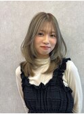 レイヤーカット小顔に見せるヘア/韓国ヘア/髪質改善/福岡/博多