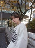 メンズボブ ウルフカット