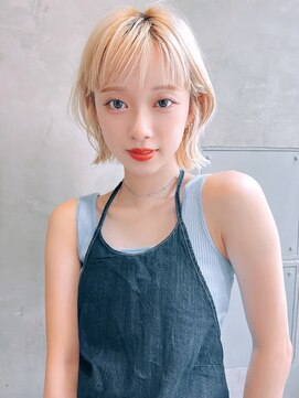 エース (ACE) ACE横浜 抜きっぱなしブロンド×外ハネ