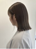 アッシュベージュ×ボブ