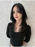 前髪長めレイヤー