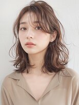 モッズヘア 上尾西口店(mod's hair) ゆるふわかき上げバングくびレイヤーこなれミディp1上尾20代30代