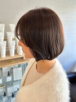 マインドヘアー(MiND HAiR) ナチュラルブラウンボブ_毛流れ×骨格補正カット__51