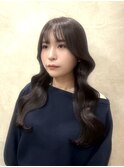 韓国風/暗めカラー/デザインカラー/レイヤー/くびれヘア
