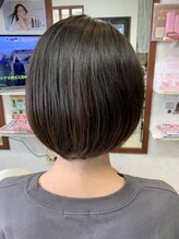 サロン ド シルク 暗めカラー/オリーブグレー/黒髪/くびれヘアー