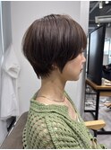 骨格補正ショートカット/ショートボブ/丸みショート/柏