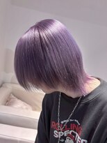 ベレーザ 渋谷(BELEZA)&nbsp;16466ブリーチ＆ダブルカラーラベンダーパープルダークレッド