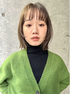 ロンド 銀座(Lond) ☆【春日】オリーブグレー/ボブ/顔周り/レイヤー/髪質改善10