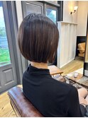 着物ヘア/大人ガーリー/ダークアッシュ/似合わせカット/弥富