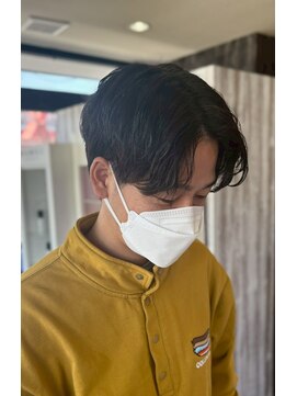 ヘアショップエヌアンドエー 久喜店(hairshop N&A) ナチュラルなカール感の爽やかセンターパート ニュアンスパーマ