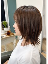 ヘアアトリエ ナイン 岡部店(hair atelier nine)&nbsp;ダークパープル/ナチュラルショート/ミルクブラウン/夏/福島市