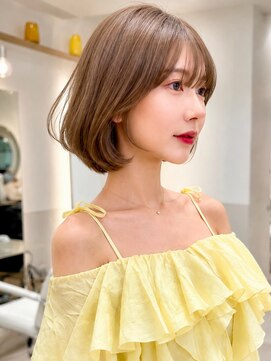 シー バイ ロンド 新宿(Sea by Lond) 【福島】アースカラー耳かけくびれヘアショートボブ新宿