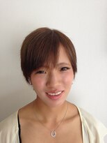 フェリシータ 緑地公園店(felicita)&nbsp;ブラウンベージュ＠シースルーバングマニッシュショート