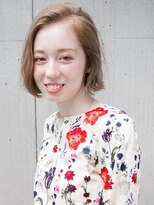 ルティア 池袋(Lutia)&nbsp;かきあげバングでハイトーンベージュ