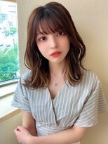 アフロート ディル(AFLOAT D'L)&nbsp;みきなシースルーバングオルチャンヨシンモリ韓国ヘア小顔髪型