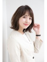 ラフ フロム ガーデン(Laf from GARDEN)&nbsp;【寺尾拓巳】大人かわいいエギョモリグレーベージュくびれボブ