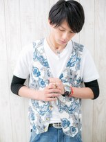メンズヘア ビーセカンド 草加店(MENS HAIR B-2) 長めバングの”重軽”黒髪ニュアンスマッシュK