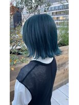 ネウィ ジャム 町田(newi JAM)&nbsp;大人可愛い20代30代40代小顔ワンサイドショートボブ丸み前下がり