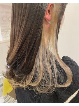 ヘアーアンドファッションシオミエイチ (hair＆fashion shiomi H) 【古谷】イヤリング/インナーカラー