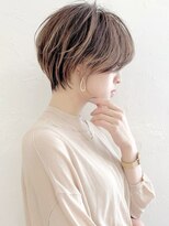 アンド ストーリーズ(&STORIES)&nbsp;前髪あり耳掛け丸みくびれボブ/20代/30代/40代/ショート(蘭)