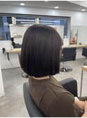 縮毛矯正イルミナカラーオーシャンアッシュグレー