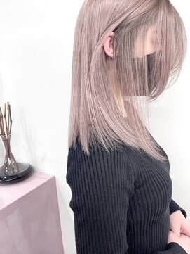 アム(I am) ピンクベージュ/ベージュカラー/ペールピンク/ハイトーン/艶髪