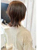福山市美容室caary人気くびれウルフカットレイヤー小顔効果