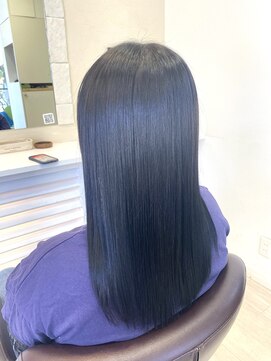 バース ヘアデザイン(Birth hair design) 艶髪ディープブルーカラー