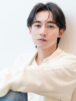 エフエム 渋谷(FM)&nbsp;センターパートニュアンスパーマダークアッシュカルマパーマ