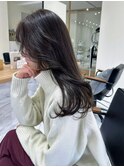 イメチェン似合わせカット/ハッシュカット/レッドブラウン
