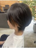 ショートウルフ×インナーカラー