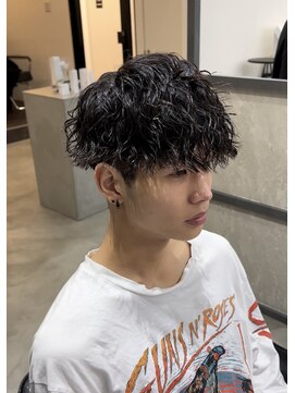 スイッチ(men's SWITCH) 大分メンズツイストスパイラル波巻きパーママッシュツーブロック