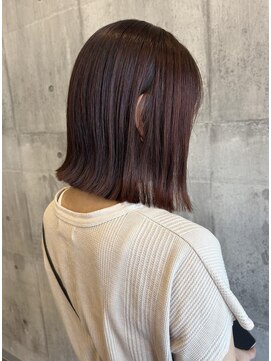 アーチ ブランチ 岡山北長瀬店(ARCH) 切りっぱなしボブ/ピンクラベンダー