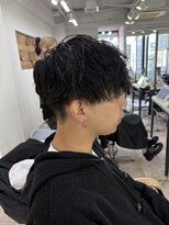 アジールヘア 所沢プロペ通り店(agir hair)&nbsp;韓国マッシュニュアンスパーマダークアッシュ