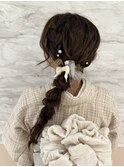 推し活　ヘアメ　ロング　編み下ろし　ゆるふわ　大阪　梅田