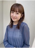 ぱっつ前髪とサイドバング◎