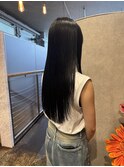 ストレート暗髪カラー