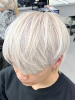 ボブルフ/ネビージュ/小顔/ワンレン/スモーキーアッシュ[渋谷駅]