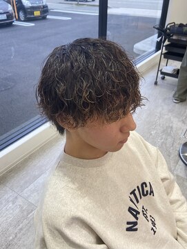 レノ 直江店(RENO) 波巻きパーマ/メンズショート