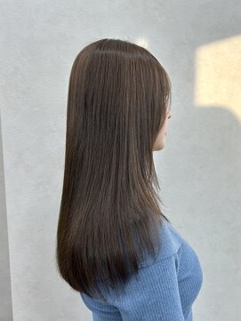 クム 横浜(qumu) 【qumu MARIKO】ブリーチなしオリーブグレージュ