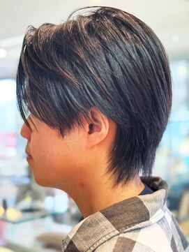 モダンクラフト 長町南店(modern craft) 20代30代40代無造作メンズショートアッシュブラック縮毛矯正