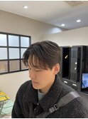 ダウンパーマ　ニュアンスパーマ　センターパート