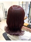 【ブリーチなしWカラー】チェリーレッド