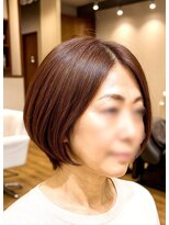 ハッチヘアー(Hacchi hair)&nbsp;60代女性・艶髪ショートボブ