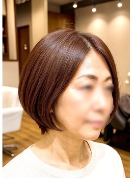 ハッチヘアー(Hacchi hair) 60代女性・艶髪ショートボブ